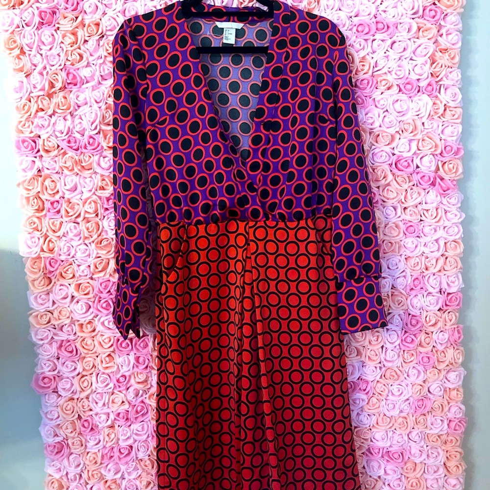 Deep plunge dress